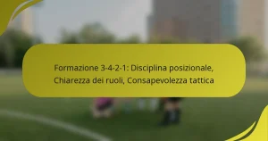 Formazione 3-4-2-1: Disciplina posizionale, Chiarezza dei ruoli, Consapevolezza tattica