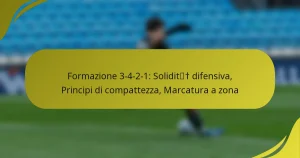 Formazione 3-4-2-1: Solidità difensiva, Principi di compattezza, Marcatura a zona