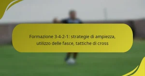 Formazione 3-4-2-1: strategie di ampiezza, utilizzo delle fasce, tattiche di cross