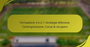 Formazione 3-4-2-1: Strategie difensive, Contropressione, Corsa di recupero