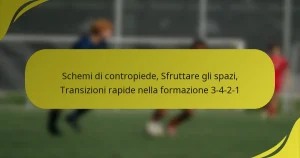 Schemi di contropiede, Sfruttare gli spazi, Transizioni rapide nella formazione 3-4-2-1